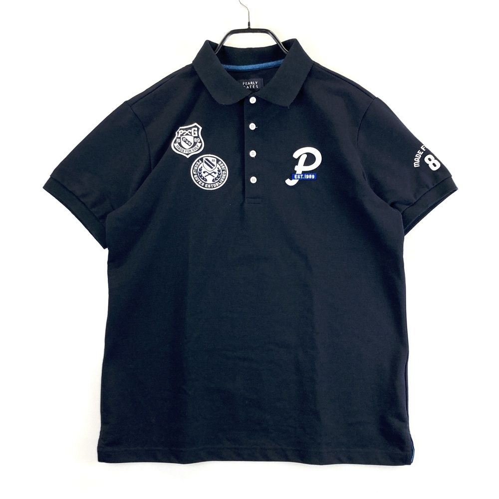 サイズ：7 PEARLY GATES パーリーゲイツ 半袖ポロシャツ ネイビー系