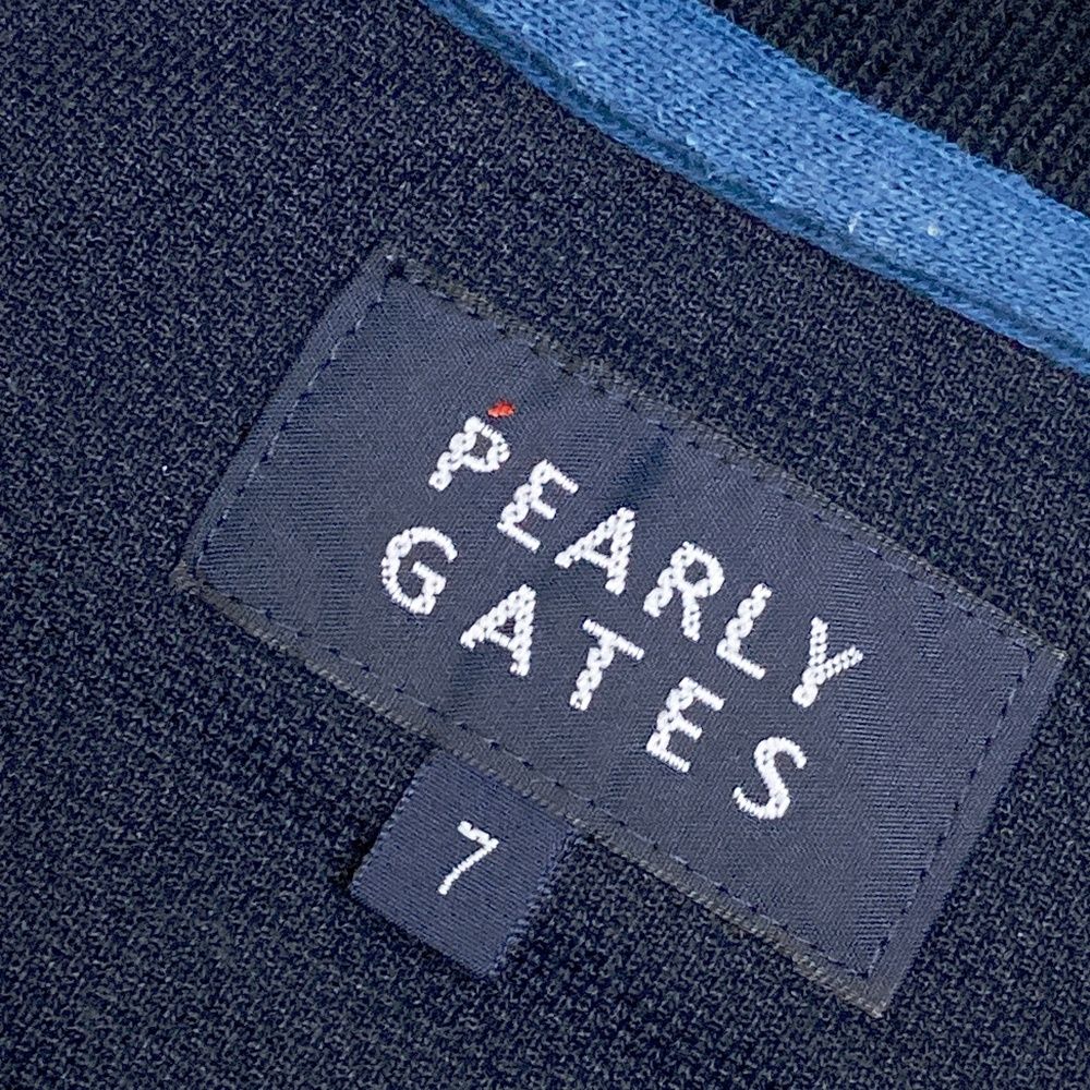 サイズ：7 PEARLY GATES パーリーゲイツ 半袖ポロシャツ ネイビー系