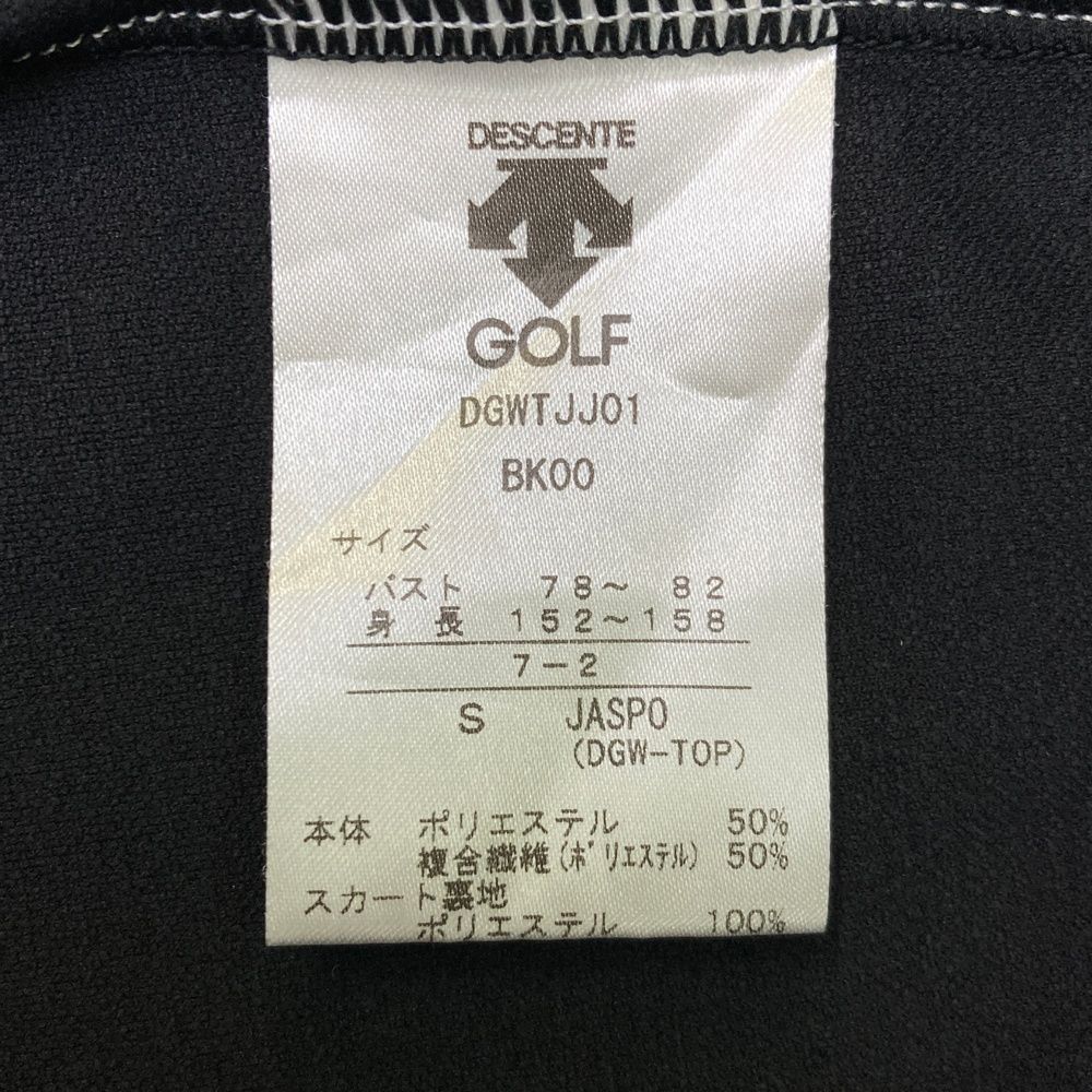 サイズ：S DESCENTE GOLF デサントゴルフ 半袖ポロ ワンピース