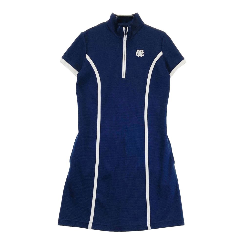 Callaway キャロウェイゴルフ　ネイビー 半袖ワンピース　新品 サイズ：S CALLAWAY キャロウェイ ハーフジップ 半袖ワンピース