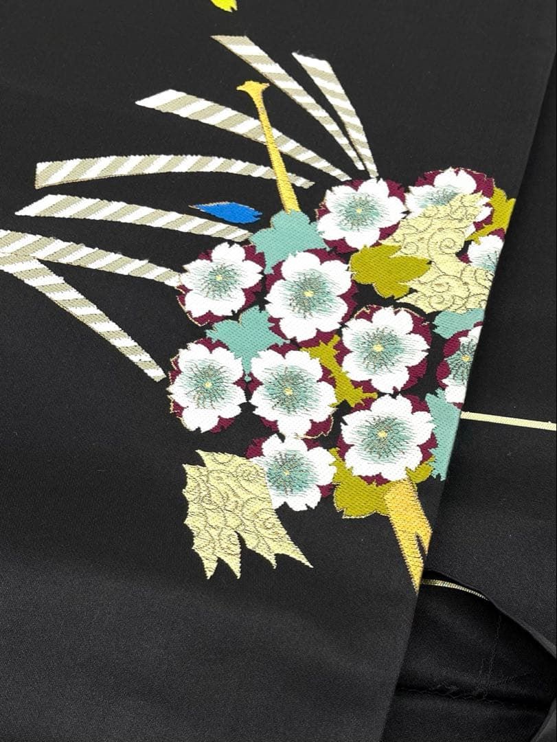 ジュサブロー 辻村寿三郎 袋帯 落款入 金糸 かんざし 正絹 六通 D 194