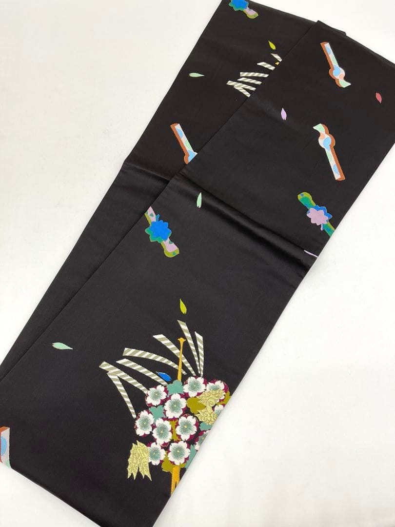 ジュサブロー 辻村寿三郎 袋帯 落款入 金糸 かんざし 正絹 六通 D194