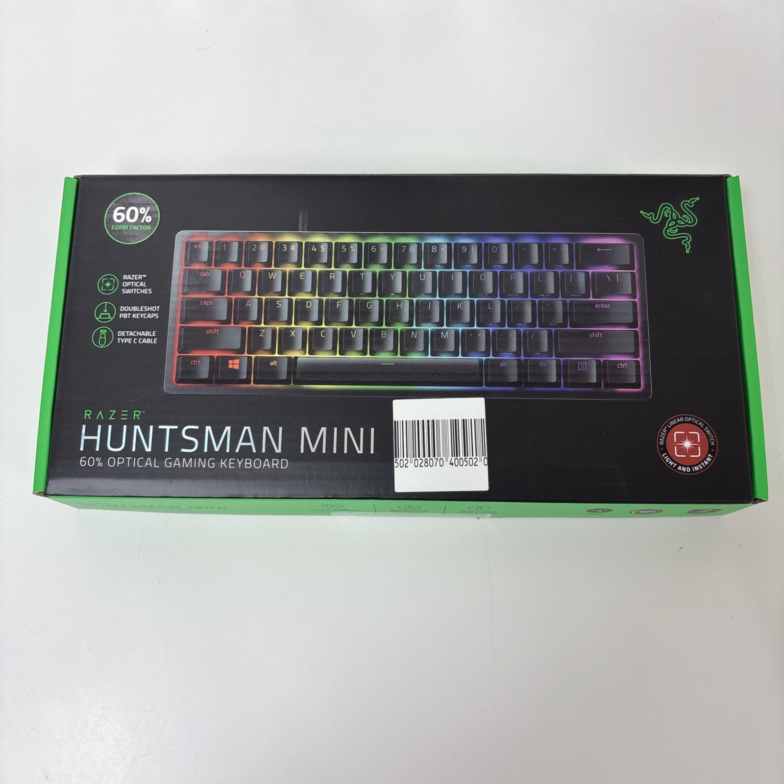 I 483 RAZER ゲーミングキーボード Huntsman Mini JP - Linear Optical Switch ブラック クリーニング済