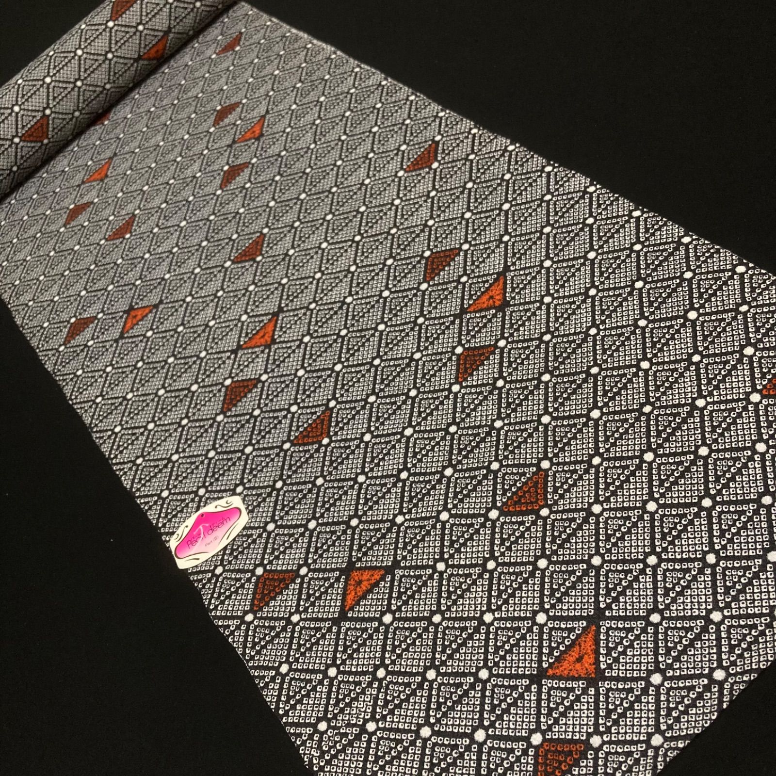 着物と帯オレンジ