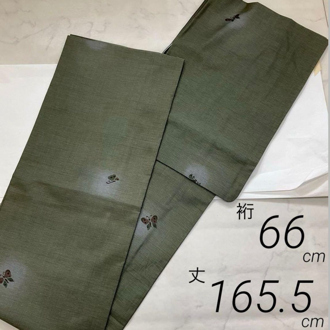 kimono one kimonoarisa 縞大島紬 正絹 袷 広衿 ほていや 裄長 ロング 裄66肩丈165 5