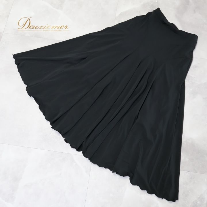 社交ダンス 衣装 スカート ブラック系 チャコットロイヤルダンス