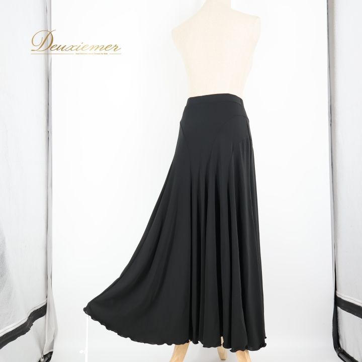 社交ダンススカート Chacott 社交ダンス 衣装 スカート ブラック系 チャコットロイヤルダンス