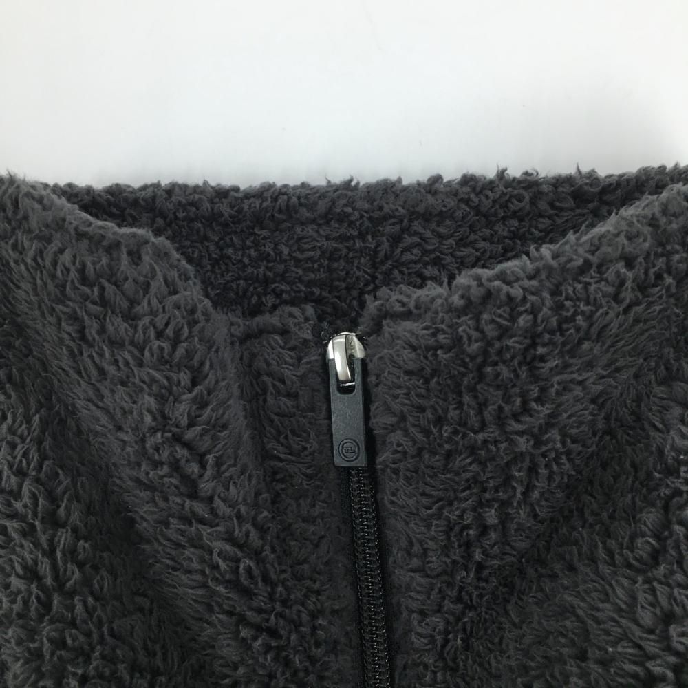 美品】マークアンドロナ ブルゾン 黒 ネックボア 一部中綿 ハーフ