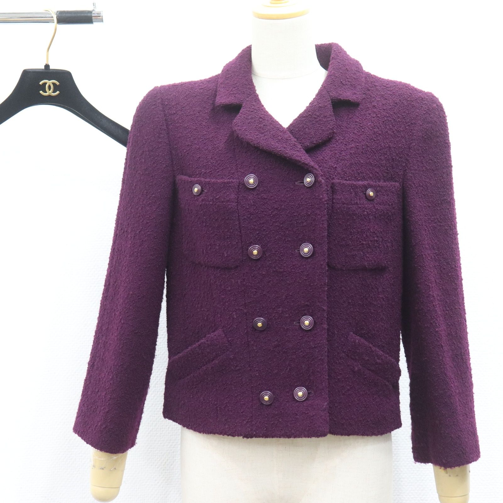 ITZU0ZNM661C CHANEL シャネル ココボタン 95A ウール ジャケット
