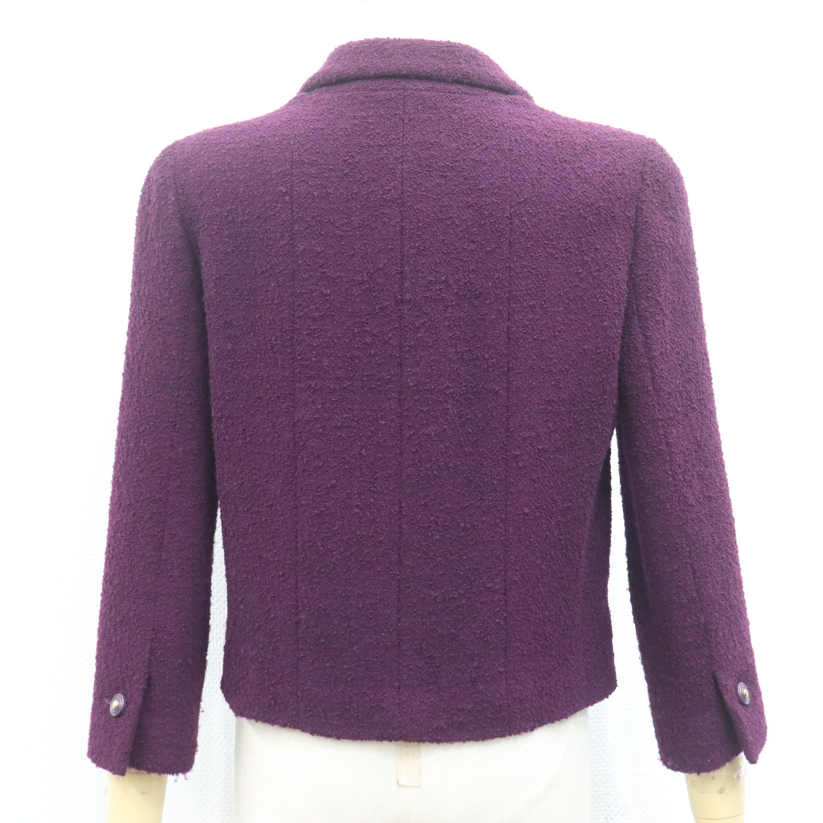 ITZU0ZNM661C CHANEL シャネル ココボタン 95A ウール ジャケット