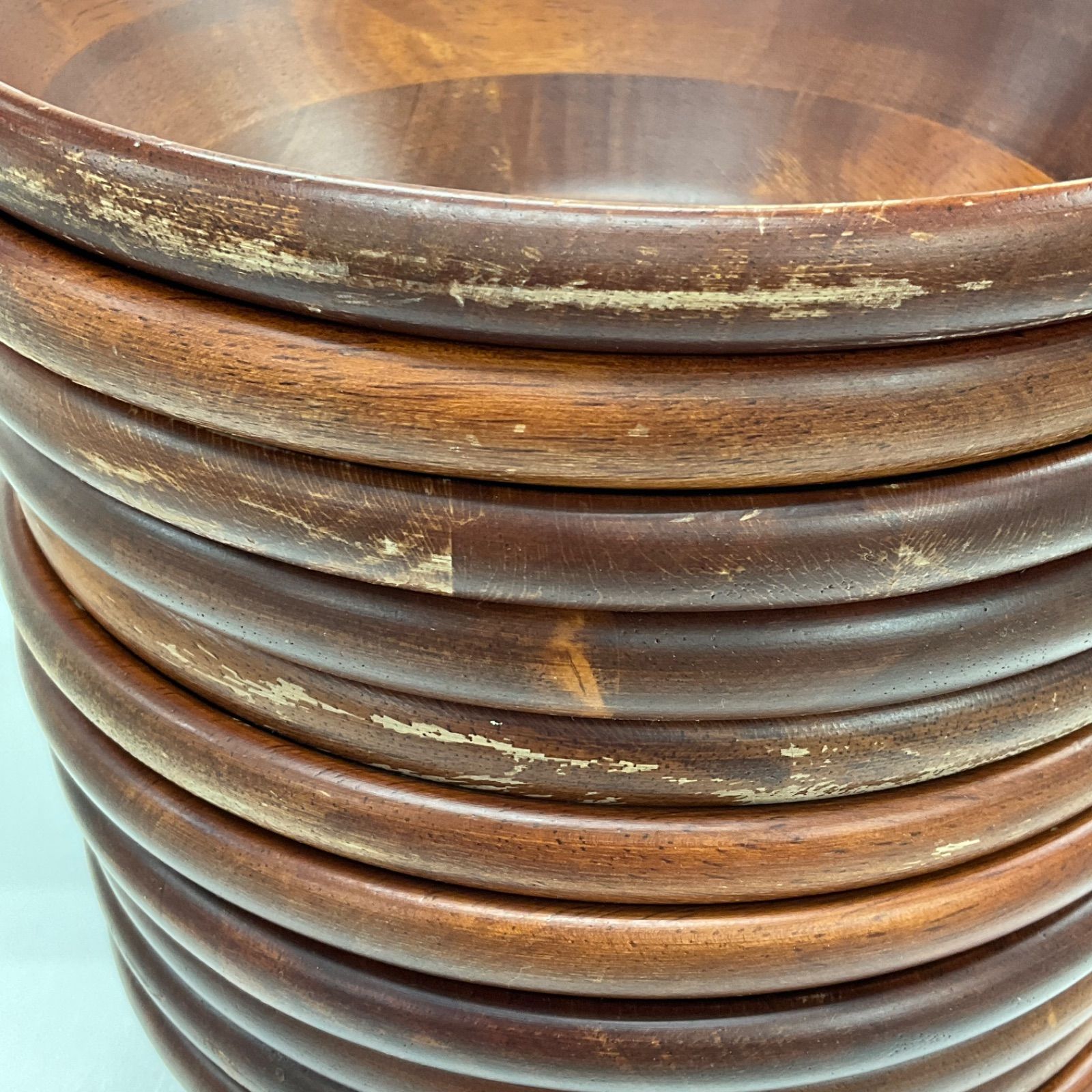  ウッドボウル 22.5 cm 木製 丸皿 プレート マルチ ボール ナチュラル ブラウン 野菜 サラダ 洋食器 レストラン カフェ ランチ 業務用 コーヒーフィルター 鉢 ボウル 食器