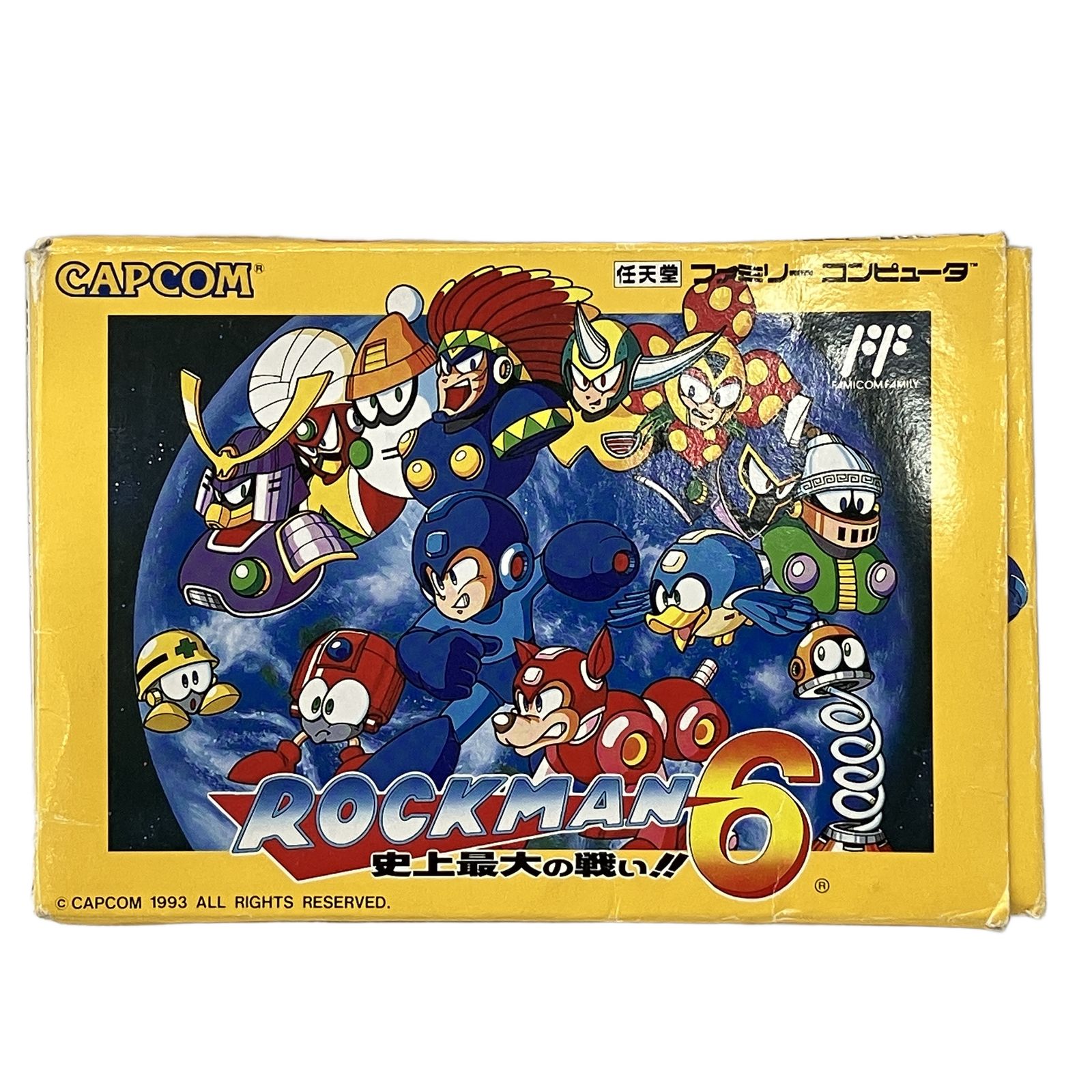 Capcom CAP-6V ロックマン6 ファミコン カセット ロックマン テレビ