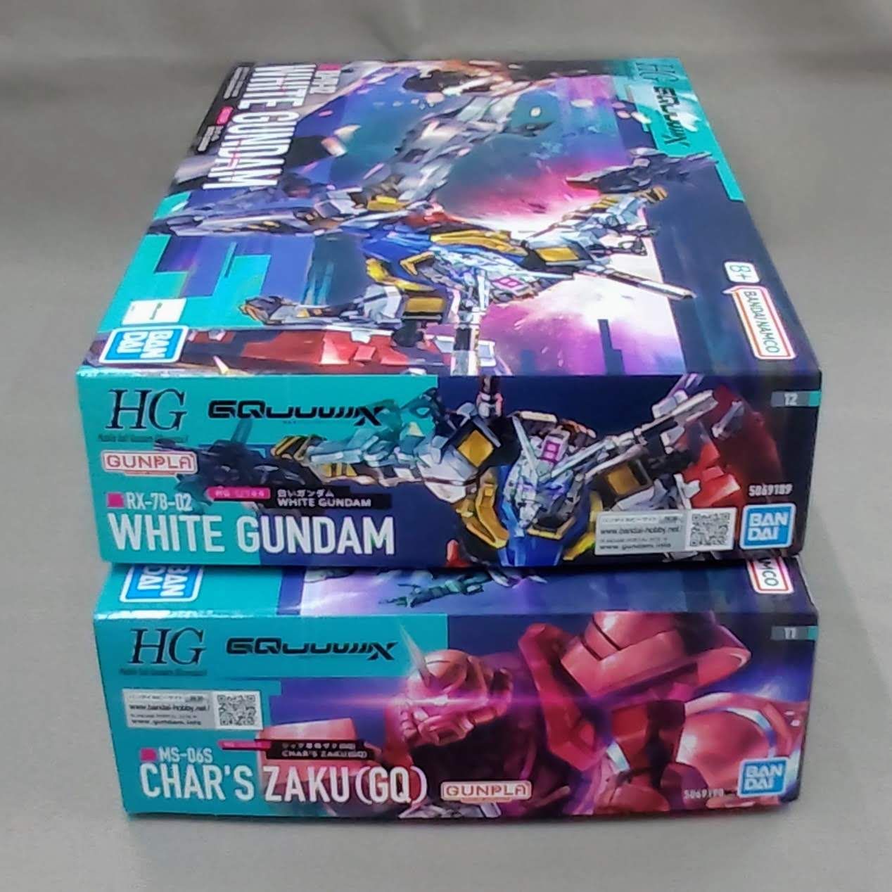 ガンプラ まとめ セット 白いガンダム シャア専用ザク ジークアクス HG ガンダム ジークアクス」よりガンプラ「HG 1/144 白いガンダム」＆「HG