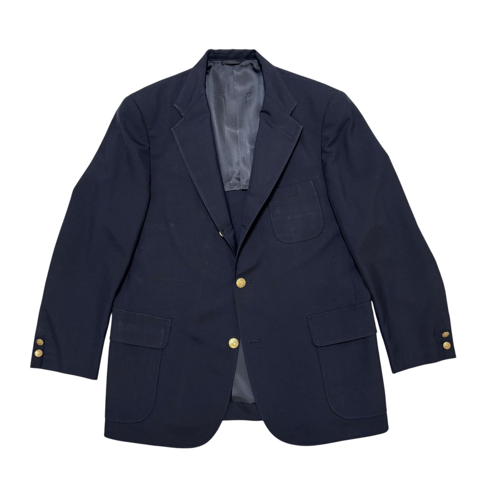 古着 ニューヨーカー NEWYORKER 紺ブレザー クリーニング済み 90s