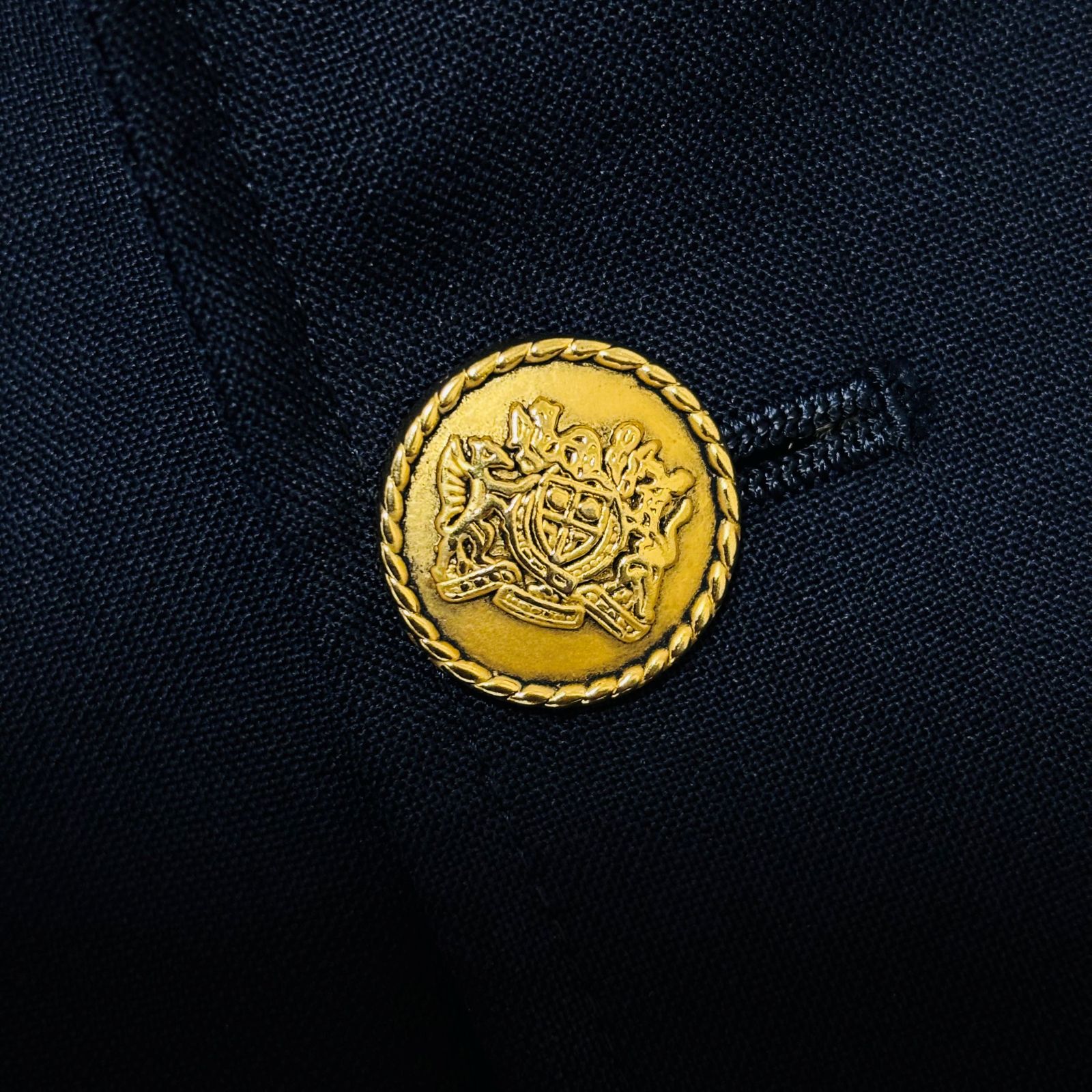 古着 ニューヨーカー NEWYORKER 紺ブレザー クリーニング済み 90s シングルブレスト 段返り メンズ 100AB7 L相当, image size:1600x1600