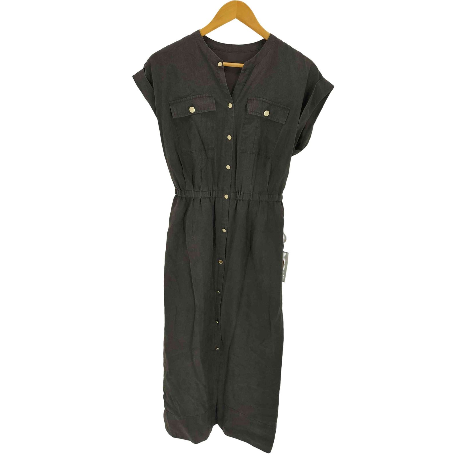 アプワイザーリッシェ Apuweiser riche 金釦ワークワンピース