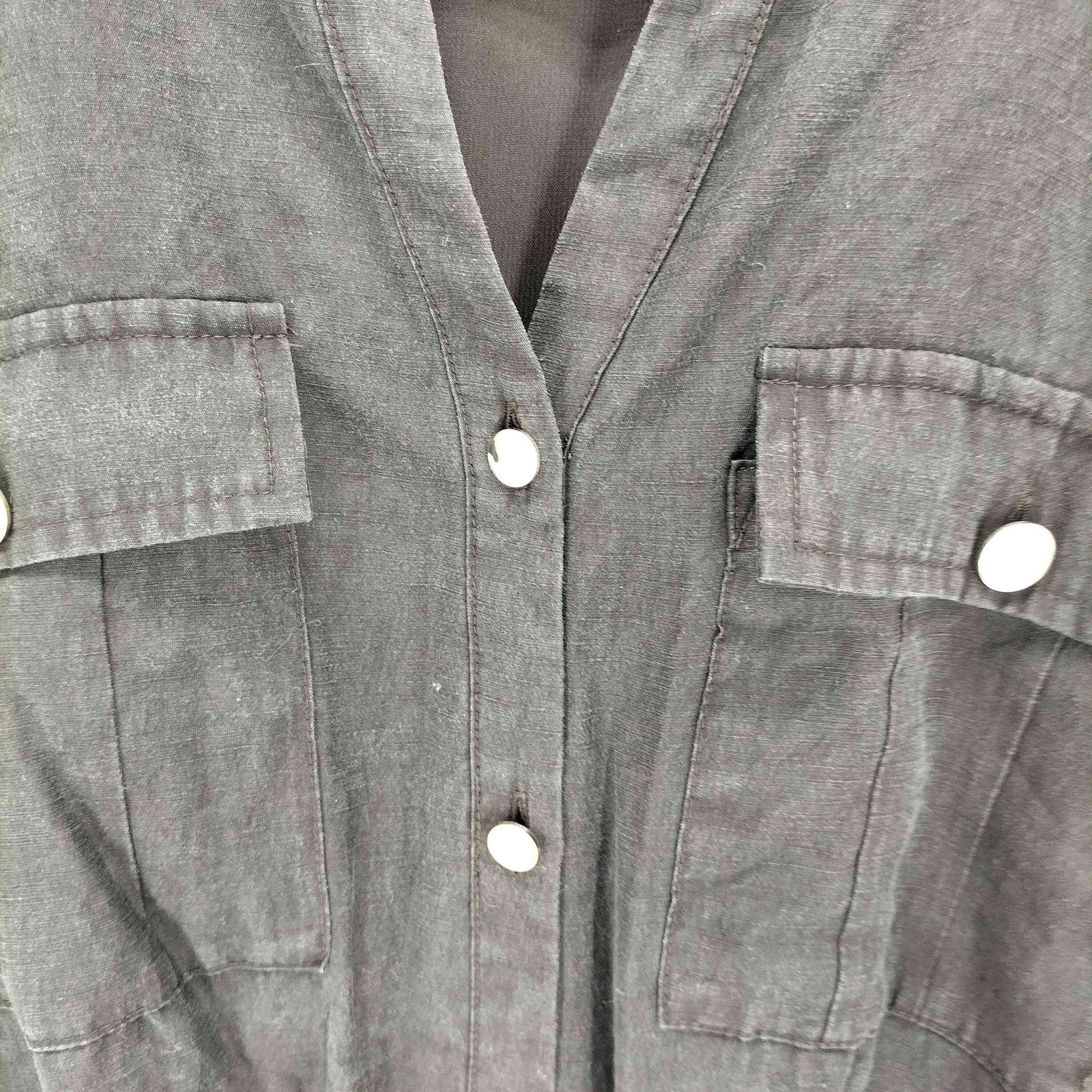 アプワイザーリッシェ Apuweiser riche 金釦ワークワンピース