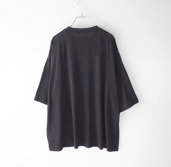 ☆美品 COMOLI ◇定番 サマーウール 天竺 Tシャツ Dネイビー サイズ4