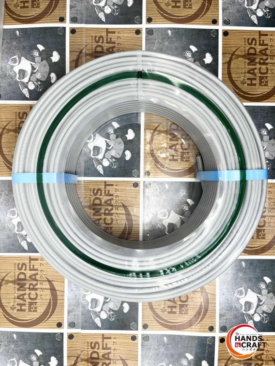 住電 .0 VVF ライン入り 黒 白 緑 住電SHTケー 600 Vビニル絶縁シースケーブル 平形