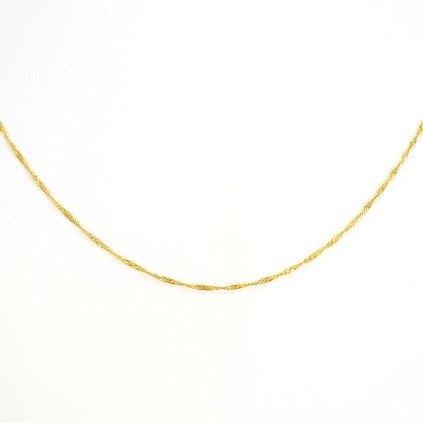 K 24 YG ネックレス necklace 総重量約1 9 g 約60 cm
