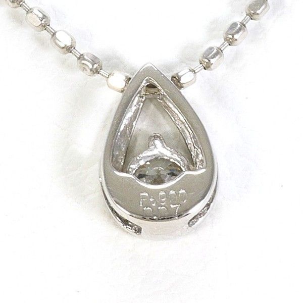 PT900 PT850 ネックレス necklace ダイヤ 0.07 総重量約1.5g 約40cm