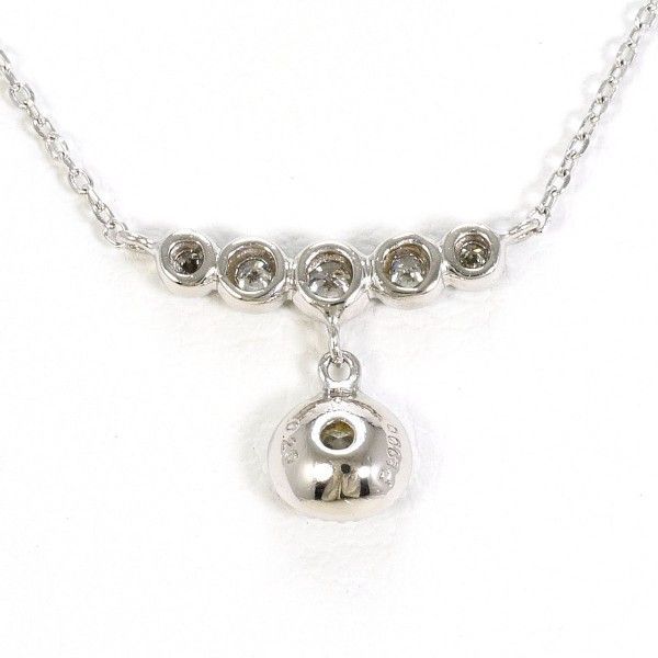 PT900 PT850 ネックレス necklace ダイヤ 0.20 総重量約1.5g 約41cm
