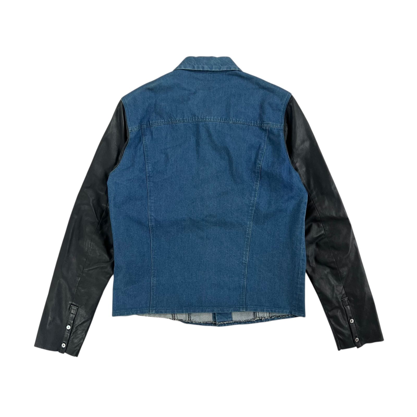 Paul Smith / ポールスミス デニム×レザー ドッキングシャツ 