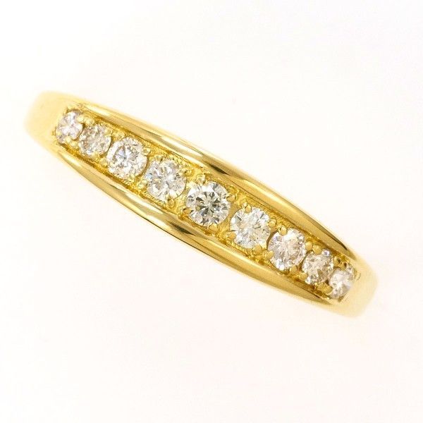 K 18 YG リング ring 指輪 9号 ダイヤ 0 20 総重量約1 1 g