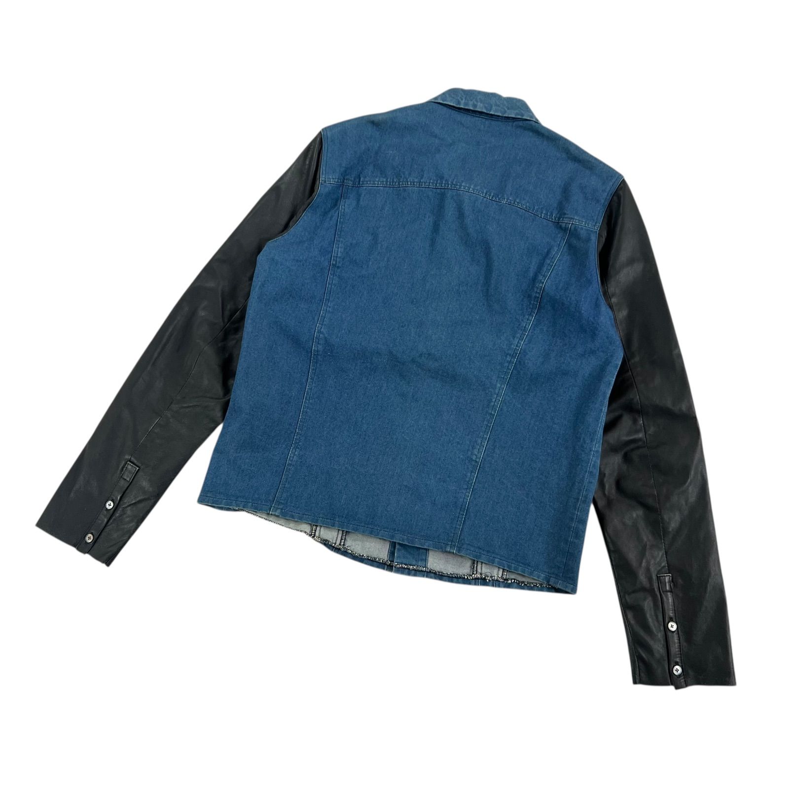 Paul Smith / ポールスミス デニム×レザー ドッキングシャツ 