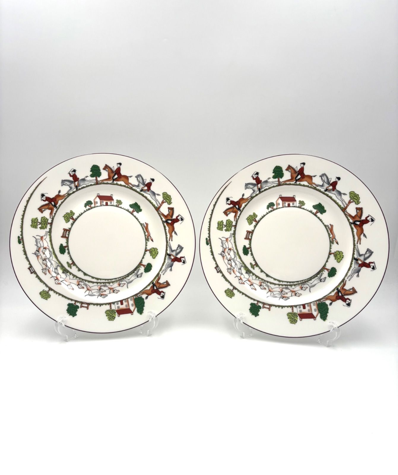 未使用保管品 WEDGWOOD ウェッジウッド ハンティングシーン 27cm