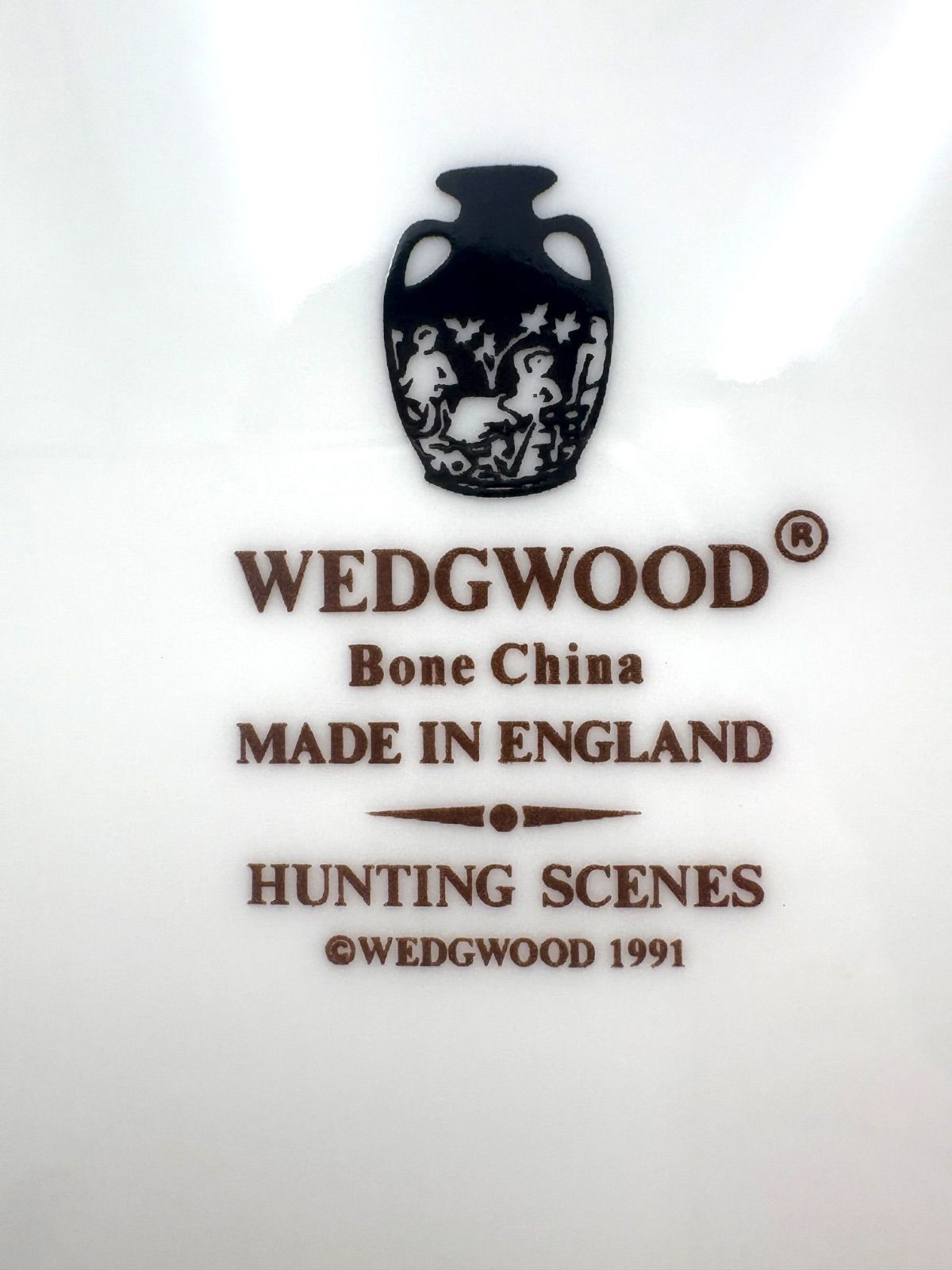 未使用保管品　ウェッジウッド　ハンティングシーン　27cmプレート 2枚セット 未使用保管品 WEDGWOOD ウェッジウッド ハンティングシーン 27cm