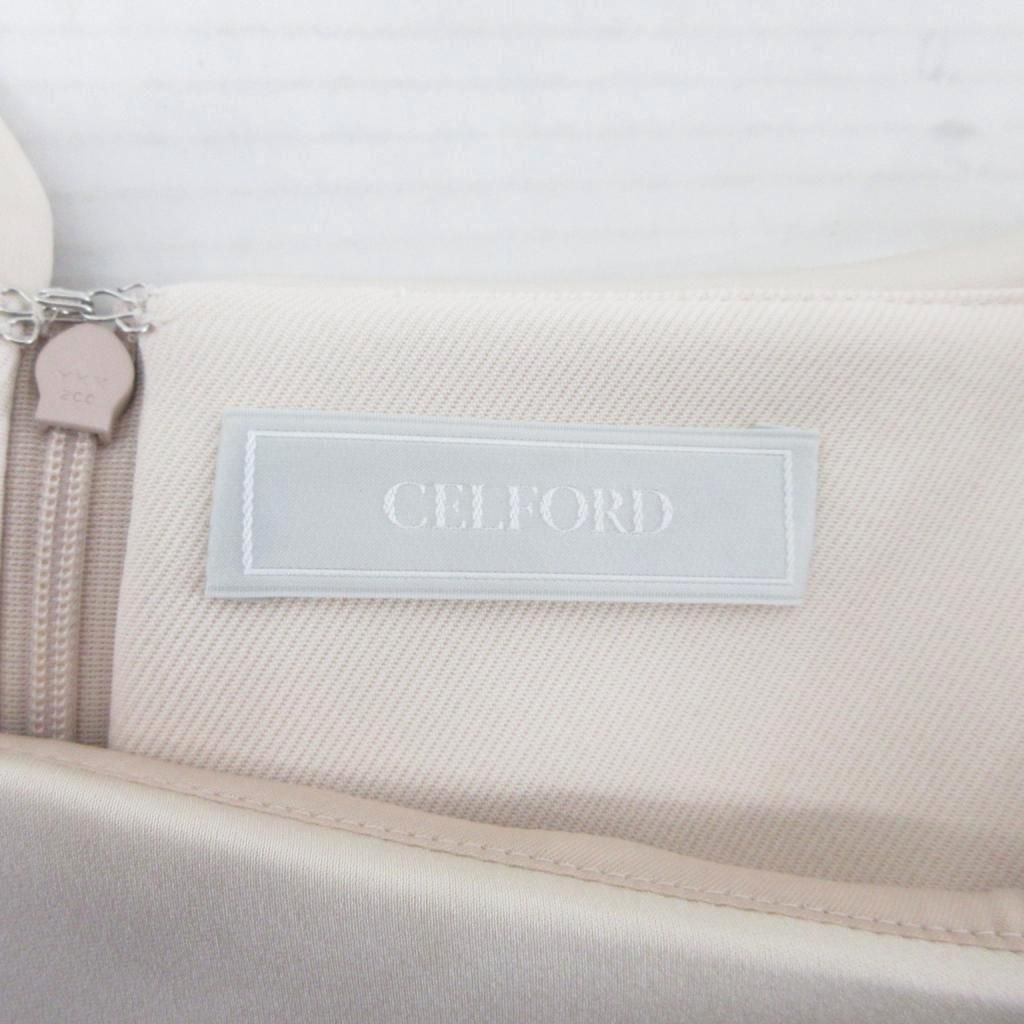 セルフォード CELFORD 23SS ホールドカラーフレアドレス ワンピース