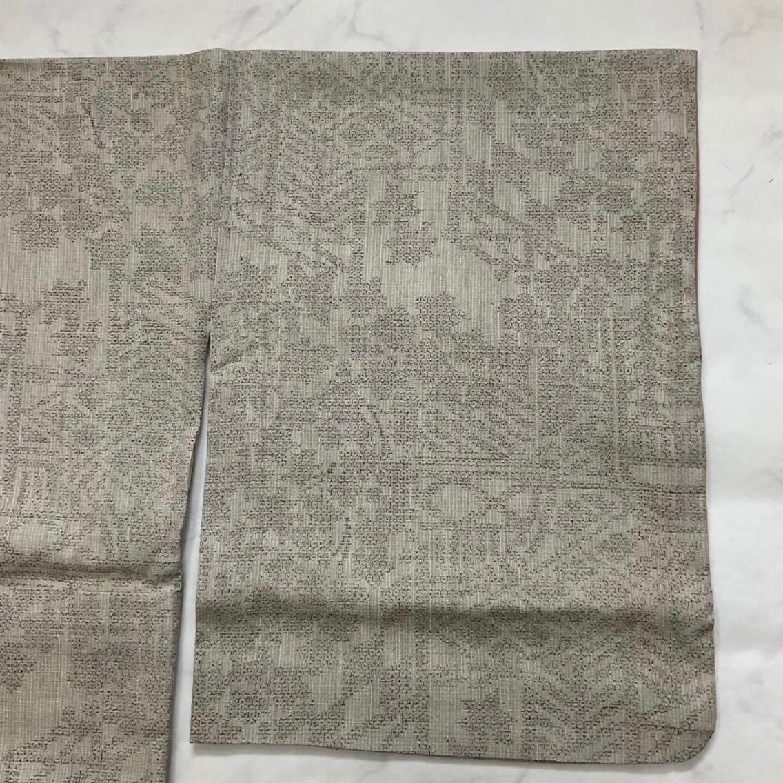 ◇kimono+one◇kimonoarisa◇本場結城紬◇正絹◇広衿◇裄長◇ロング