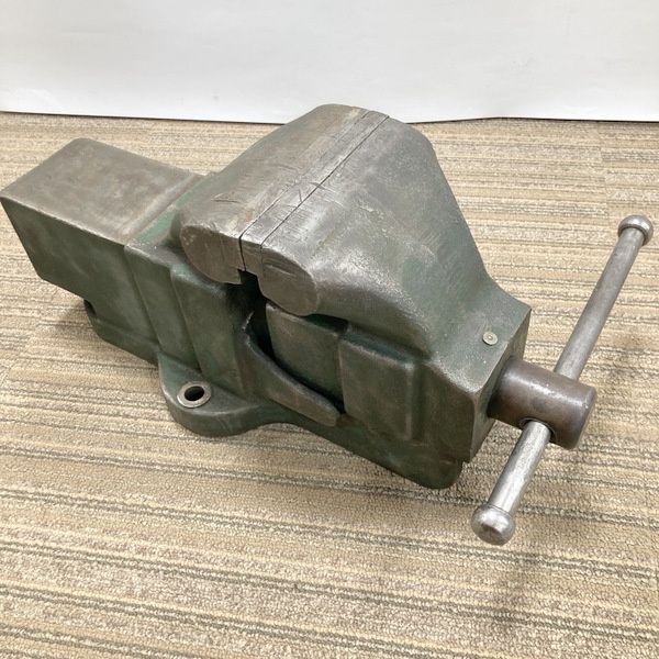  ナベヤ TRADE MARK トレードマーク 丸胴型バイス125 万力 リードバイス 挟み口幅125 mm≡DT 6909 バイス 万力 バイス クランプ