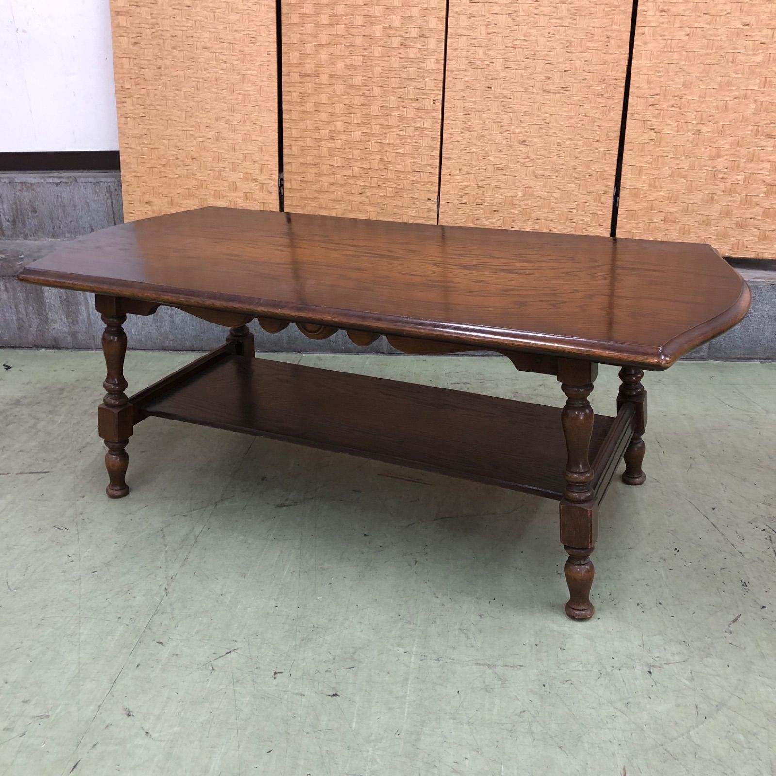 アンティーク 飛騨産業　ローテーブル　貴重 ○【値下げ交渉可能】飛騨産業 木製ローテーブル アンティーク