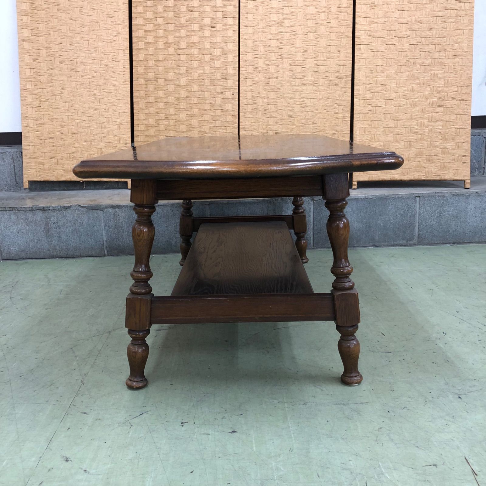 ○【値下げ交渉可能】飛騨産業 木製ローテーブル アンティーク