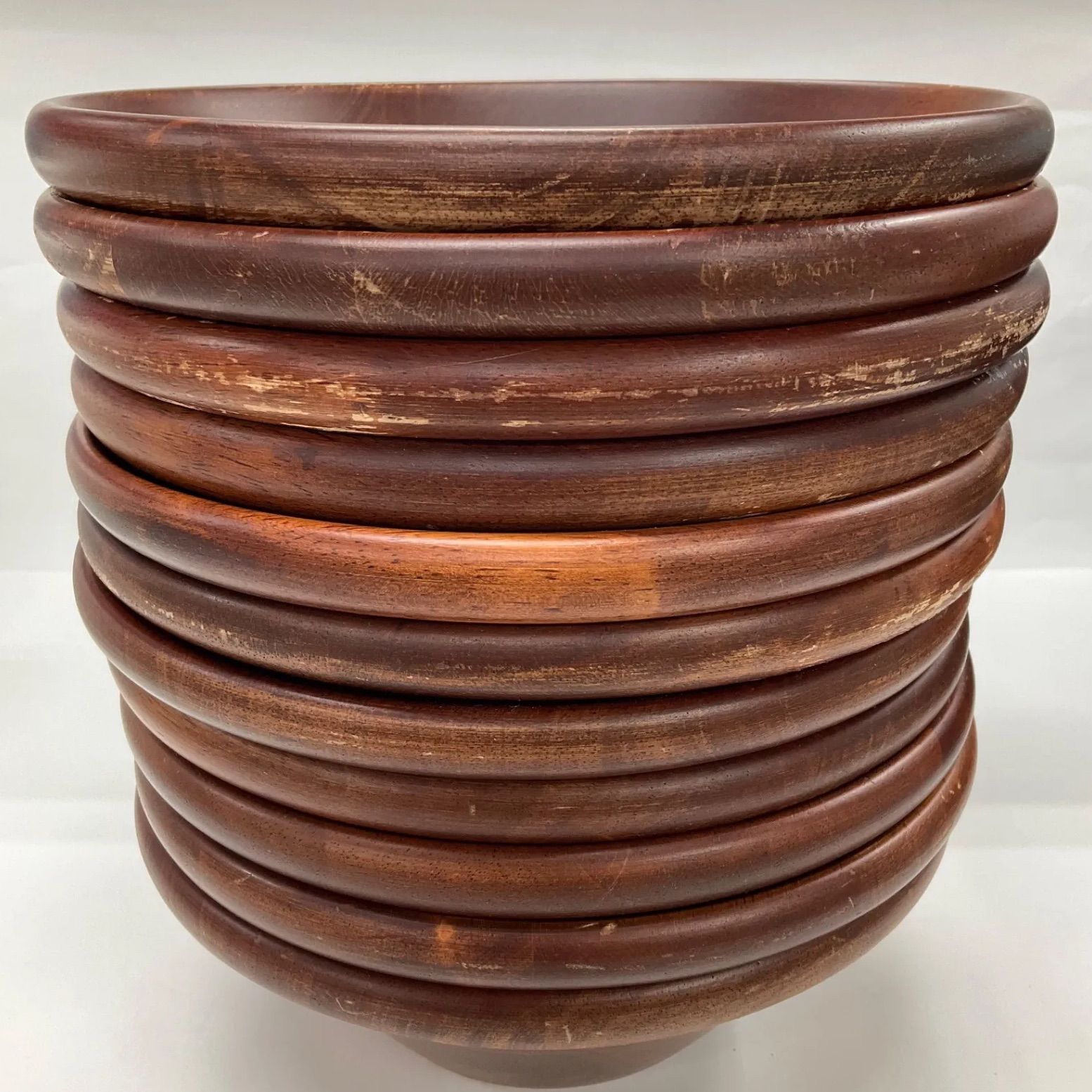 ウッドボウル 22.5 cm 木製 丸皿 プレート マルチ ボール ナチュラル ブラウン 野菜 サラダ 洋食器 レストラン カフェ ランチ 業務用