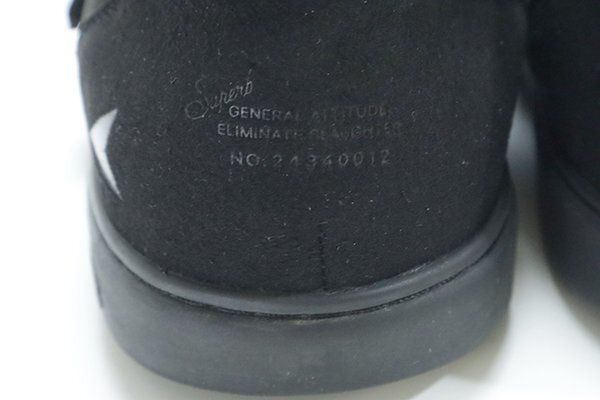  foot the coacher 24 AW ONE STRAP TRI PAD ストラップ シューズ 黒 8 26 cm ディセンダント フットザコーチャー J 2 スリッポン 靴