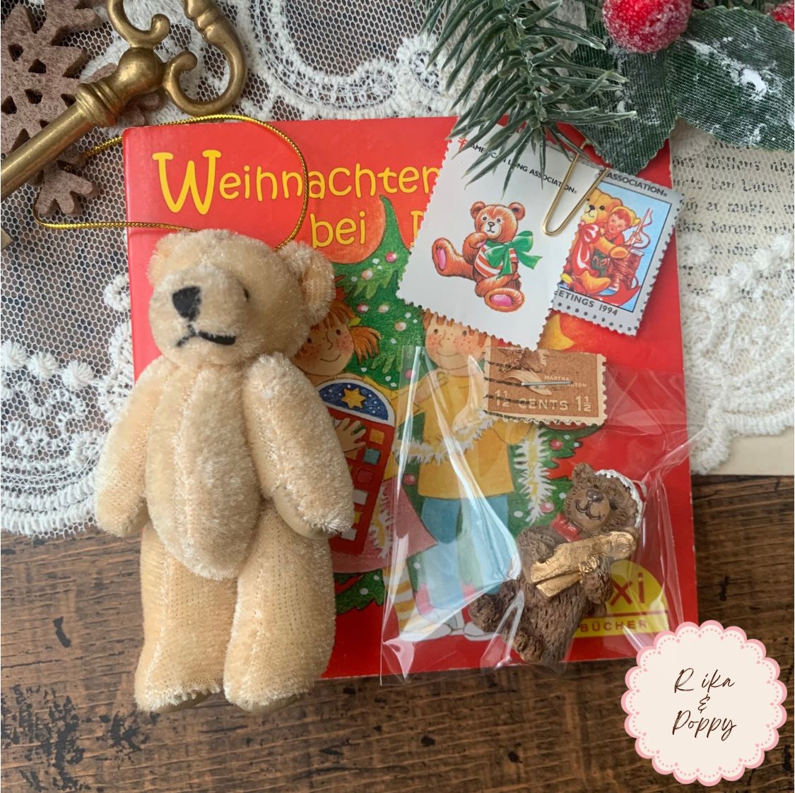 ヴィンテージ ドイツ 絵本 小さなベア クリスマス ギフトセット