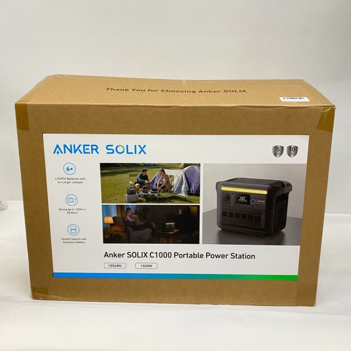  東店48 2659 2512 店舗併売 ANKER アンカー Solix C 1000 Portable Power Station A 1761 黒 ポータブル電源 発電機 ポータブル電源 防災関連グッズ