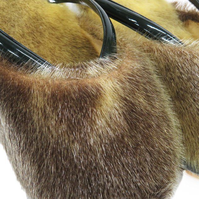 草履 アザラシ あざらし 防寒草履 装履 和装小物 リサイクル 23.5 cm Mサイズ きもの北條 A 1305-1