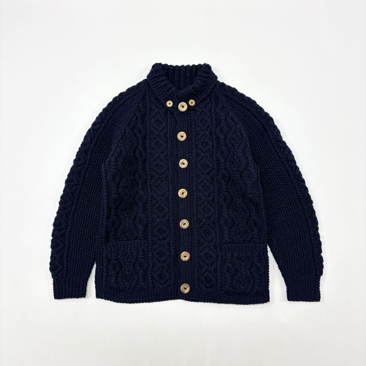 名作 INVERALLAN インバーアラン 3A CARDIGAN ケーブル 編み