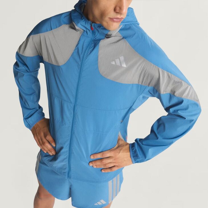 Lサイズ 新品 adidas ADIZERO ランニング ジャケット 撥水 アディダス ランニングウェア メンズ アウター adidas アディゼロ 駅伝