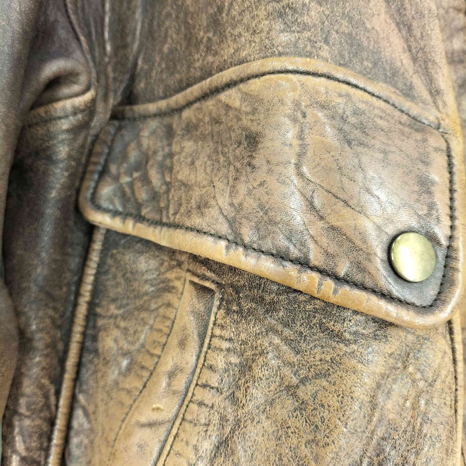 ユーズドフルギ USED古着 FLIGHT EQUIPMENT レザーフライトジャケット