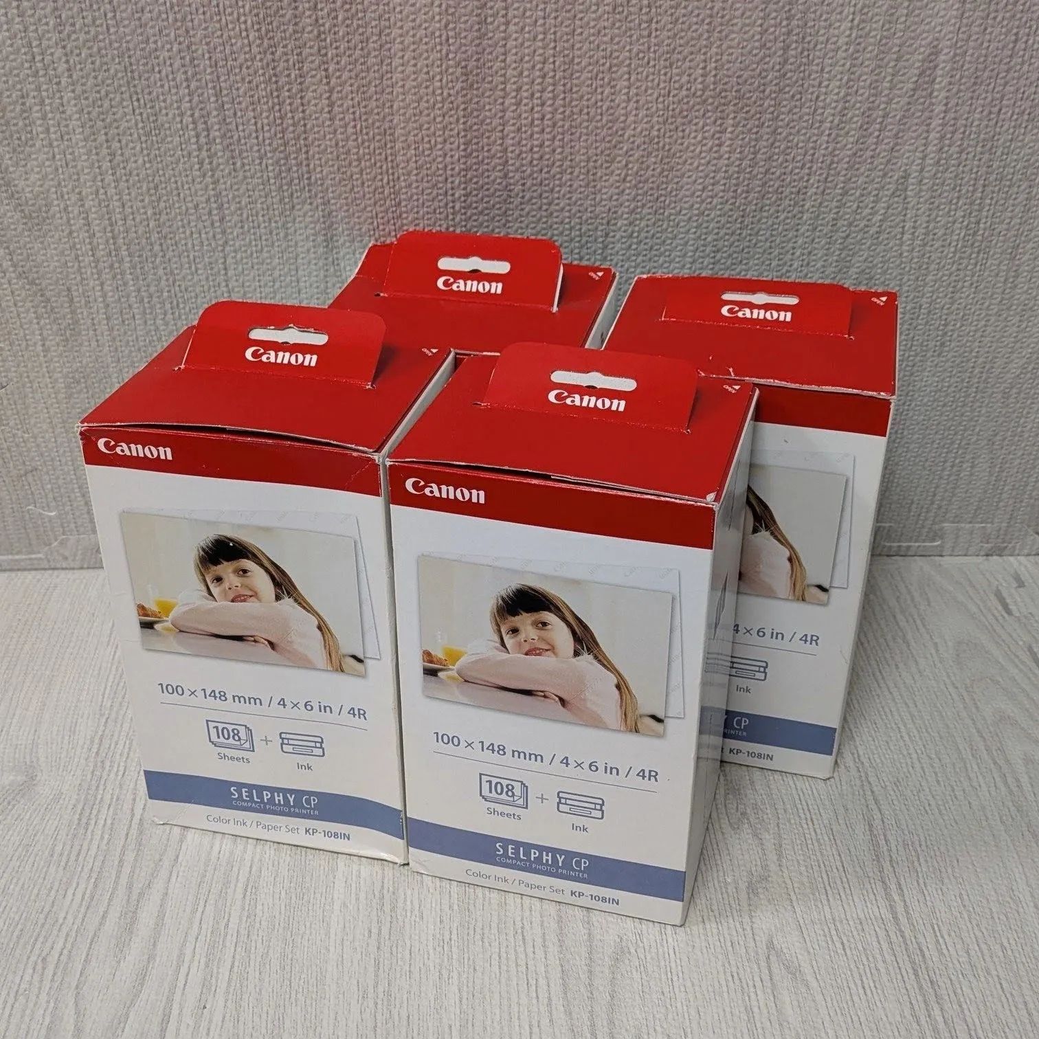  4箱セット CANON CPシリーズ SELPHY ポストカードサイズ インク KP-108 IN その他 プリンター 複合機