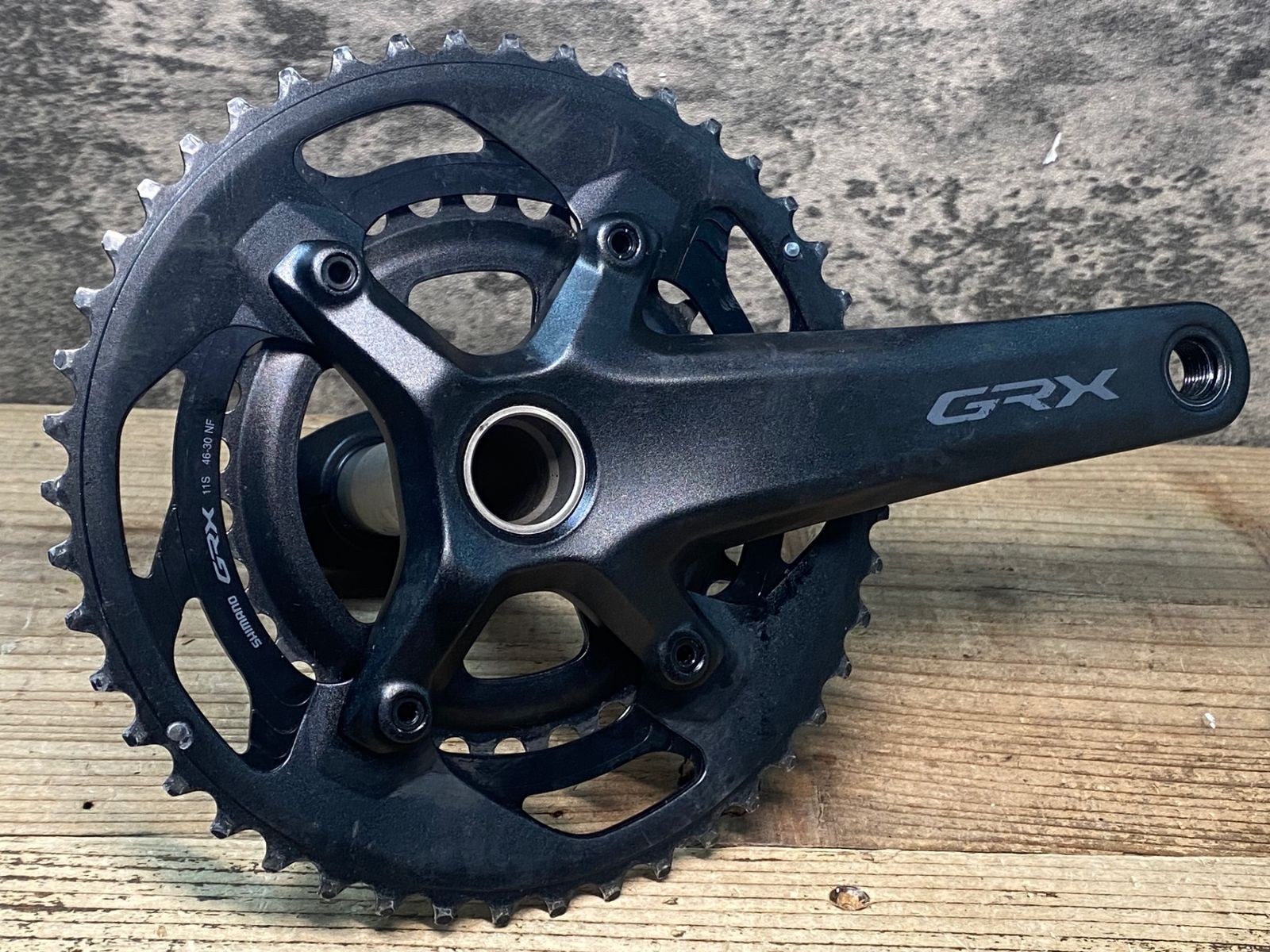 JI389 シマノ SHIMANO GRX FC-RX600 クランクセット 165mm 46/30T
