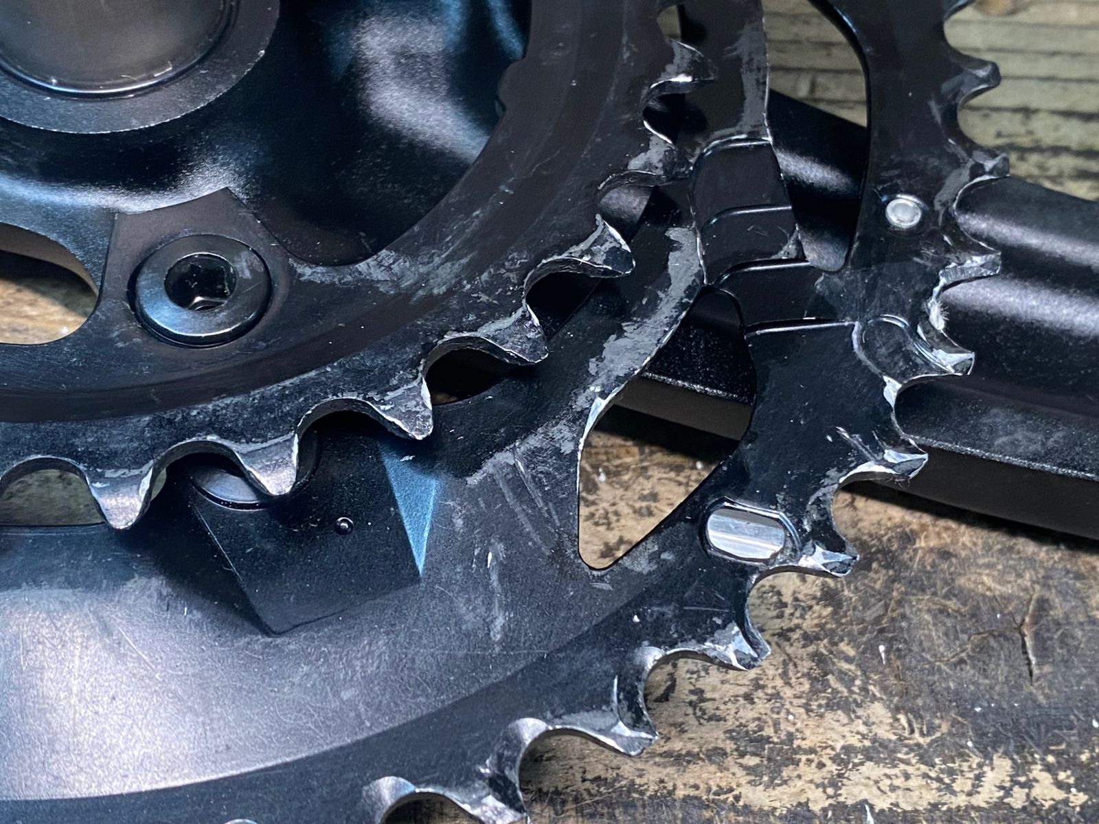 JI389 シマノ SHIMANO GRX FC-RX600 クランクセット 165mm 46/30T