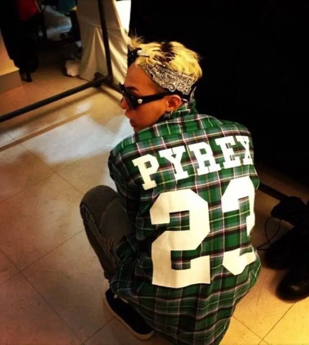 ルイヴィトン ヴァージル pyrex 파이렉스 フランネルシャツ L