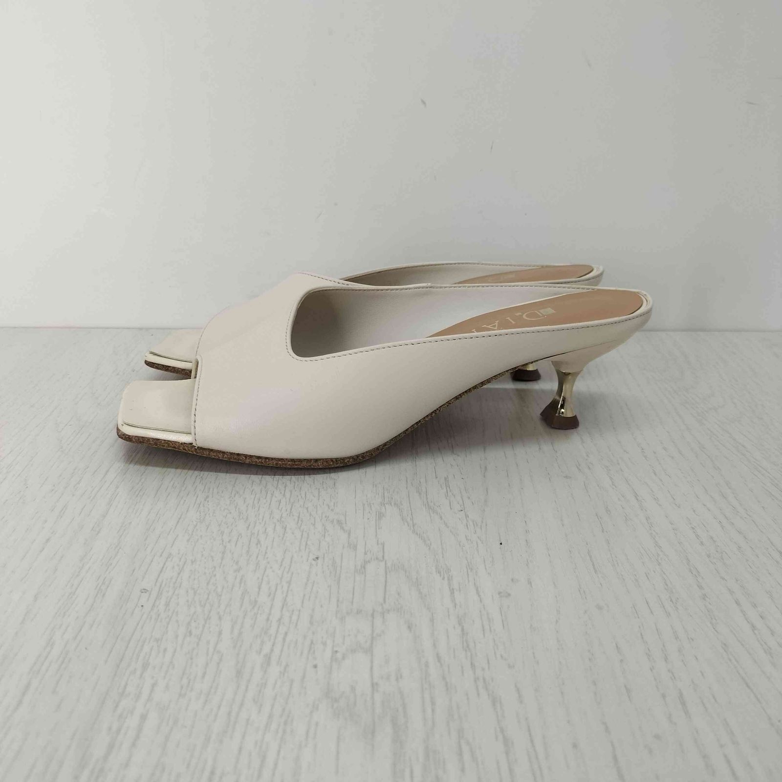 ダイアナ DIANA 25SS メッキヒールミュールサンダル レディース 23 1/2