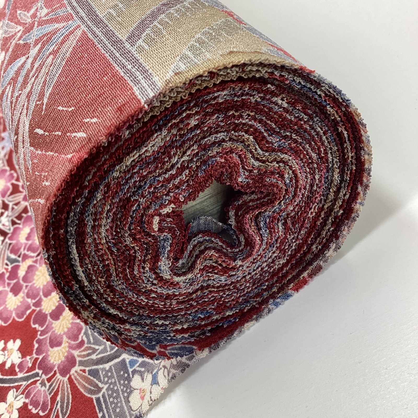 新品未使用 着物反物 ちりめん小紋 正絹R90 - メルカリ